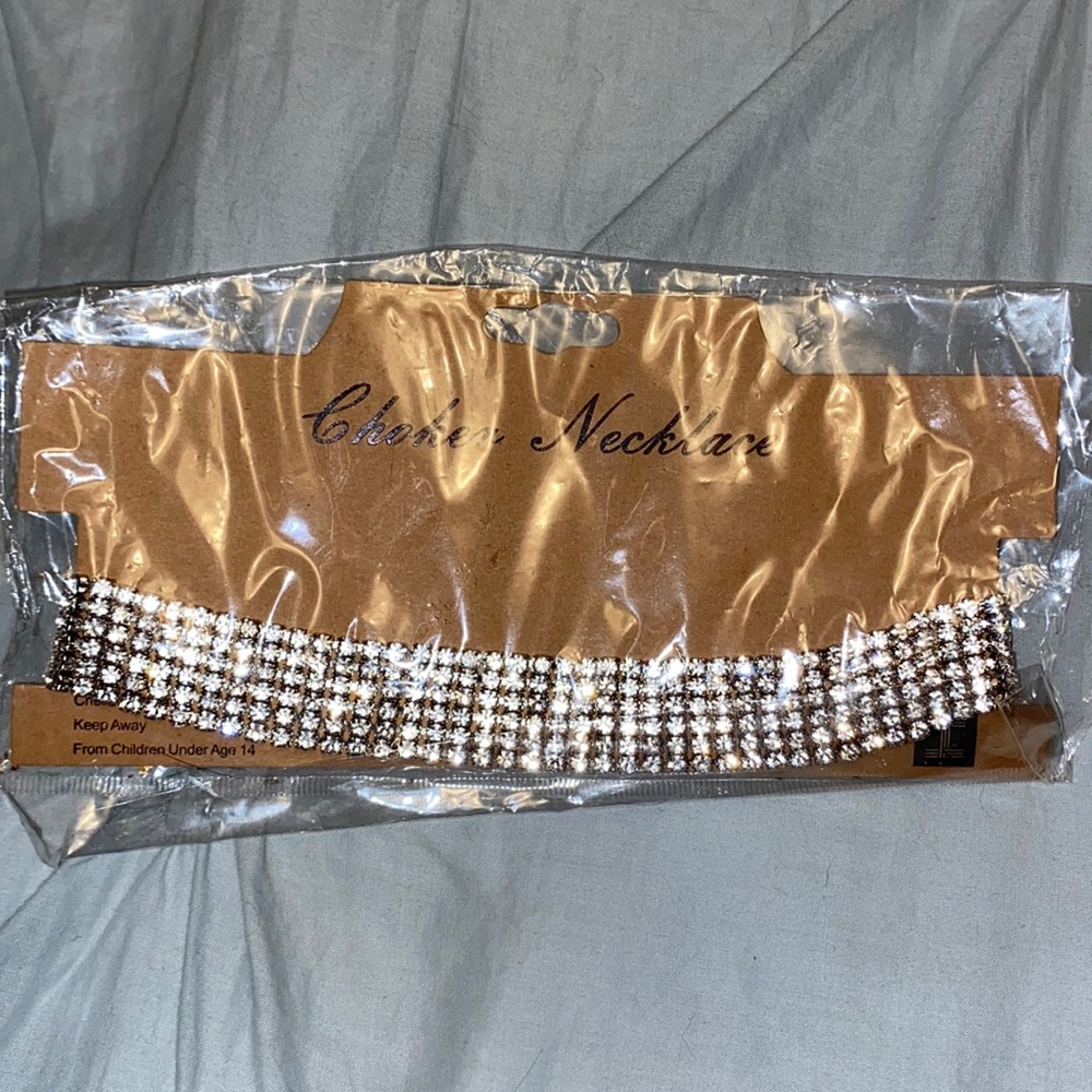 Rhinestone choker